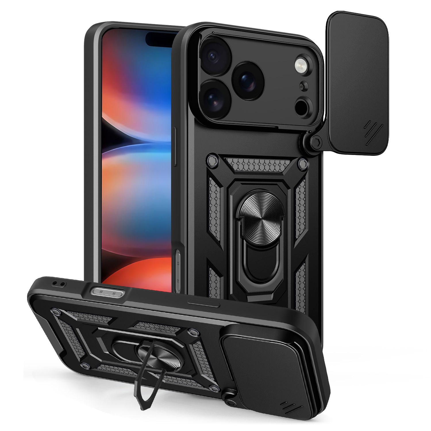 Θήκη Defender Slide case for Samsung Galaxy A17 4G / A17 5G / A26 5G black