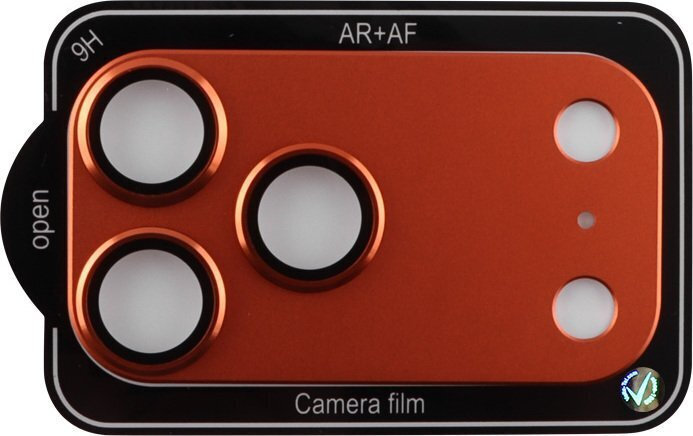 Aluminium-electroplating Προστασία Κάμερας Tempered Glass Πορτοκαλί για το iPhone 17 Pro Max