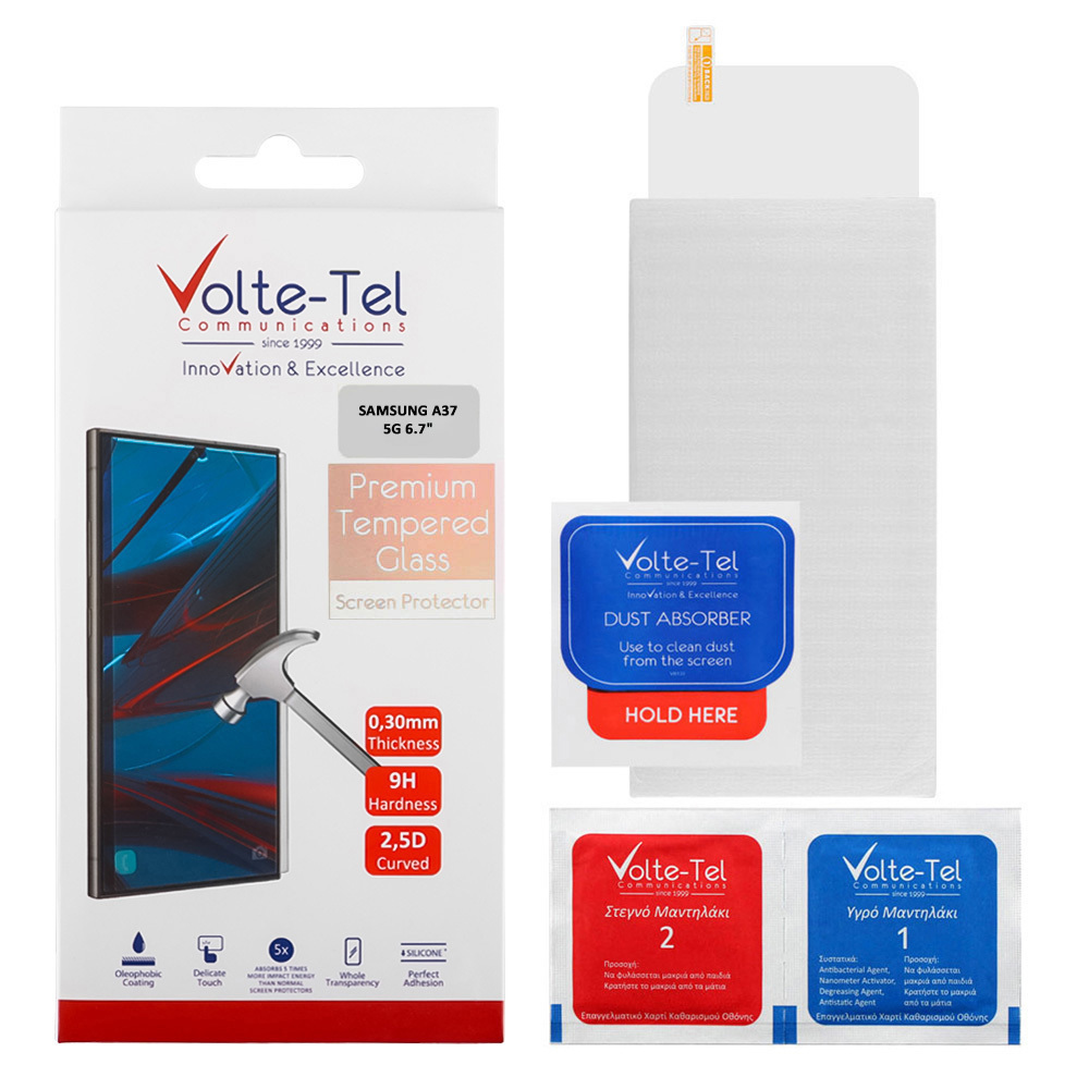 TEMPERED GLASS SAMSUNG A37 5G 6.7in 9H 0.30mm 2.5D FULL GLUE