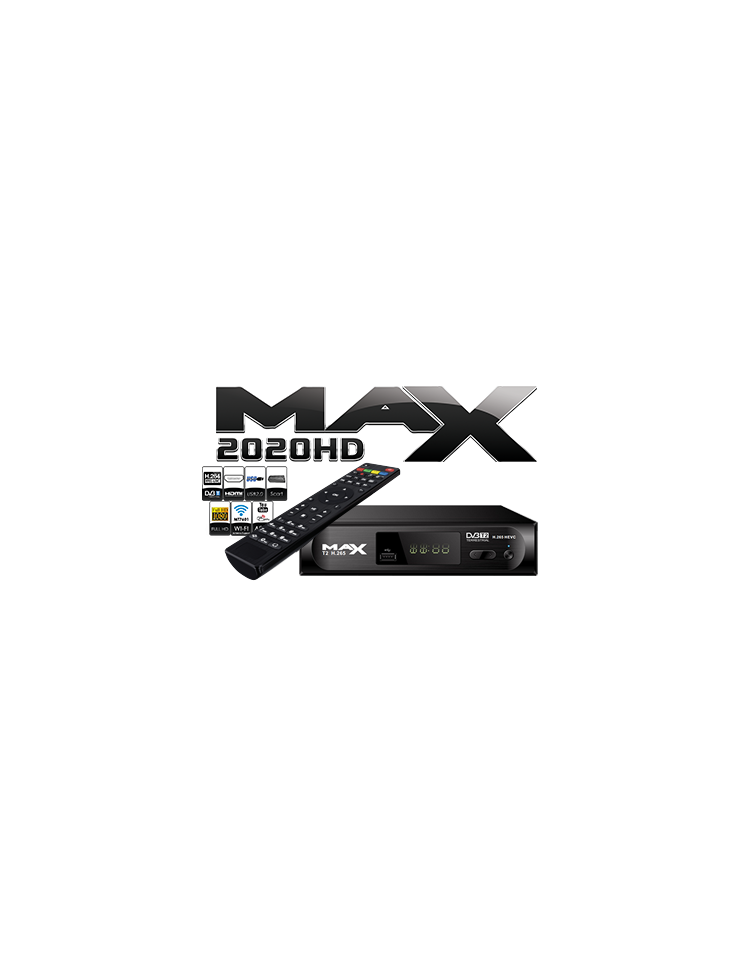 TV TUNER MAX T2020HD DVB-T2 MPEG4 FULL HD TERRESTRIAL