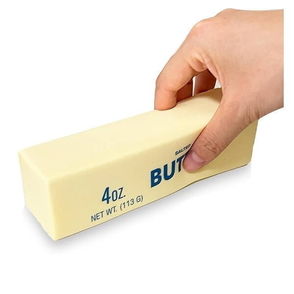 Squishy Butter Αντι-στρες Παιχνίδι Βούτυρο Κίτρινο 1τμχ