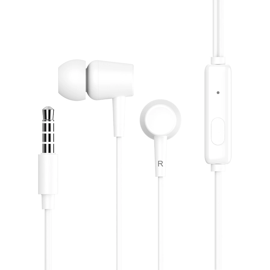 CELEBRAT earphones με μικρόφωνο G13, 3.earphones με μικρόφωνο G13, 3.5mm σύνδεση, Φ10mm, 1.2m, λευκό