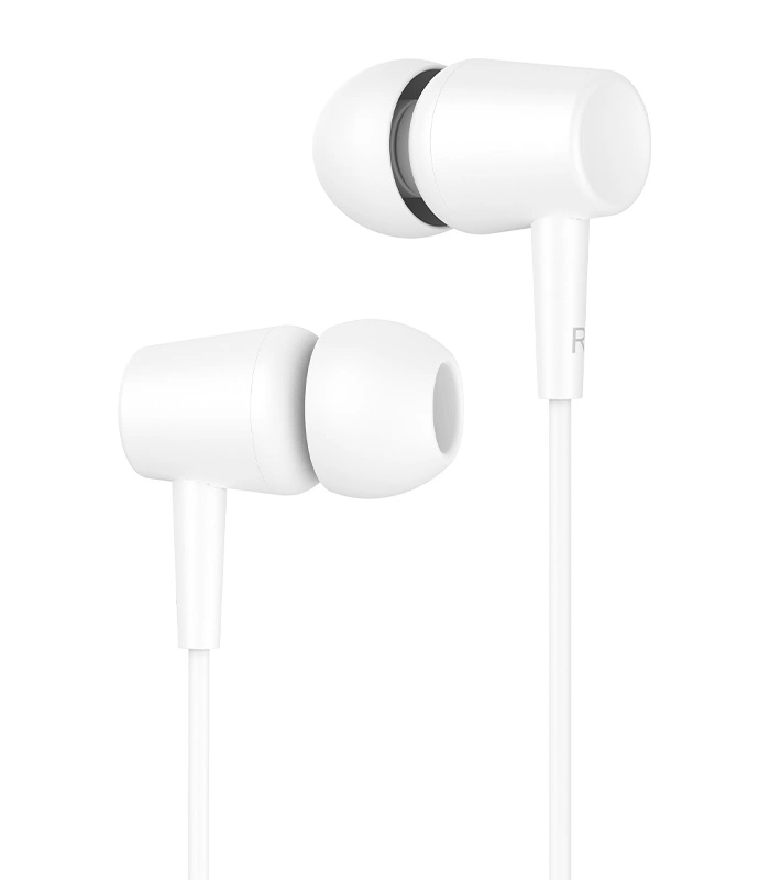 CELEBRAT earphones με μικρόφωνο G13, 3.earphones με μικρόφωνο G13, 3.5mm σύνδεση, Φ10mm, 1.2m, λευκό
