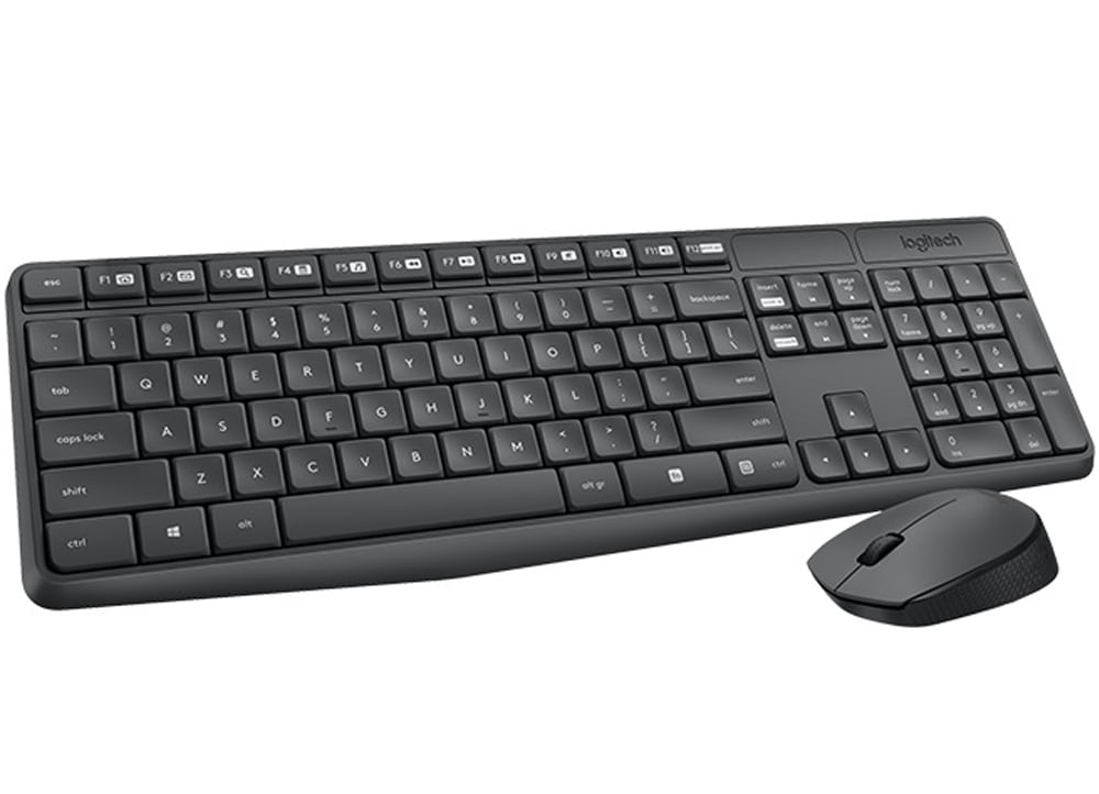 Logitech Wireless Desktop MK235- Ασύρματο - Μαύρο