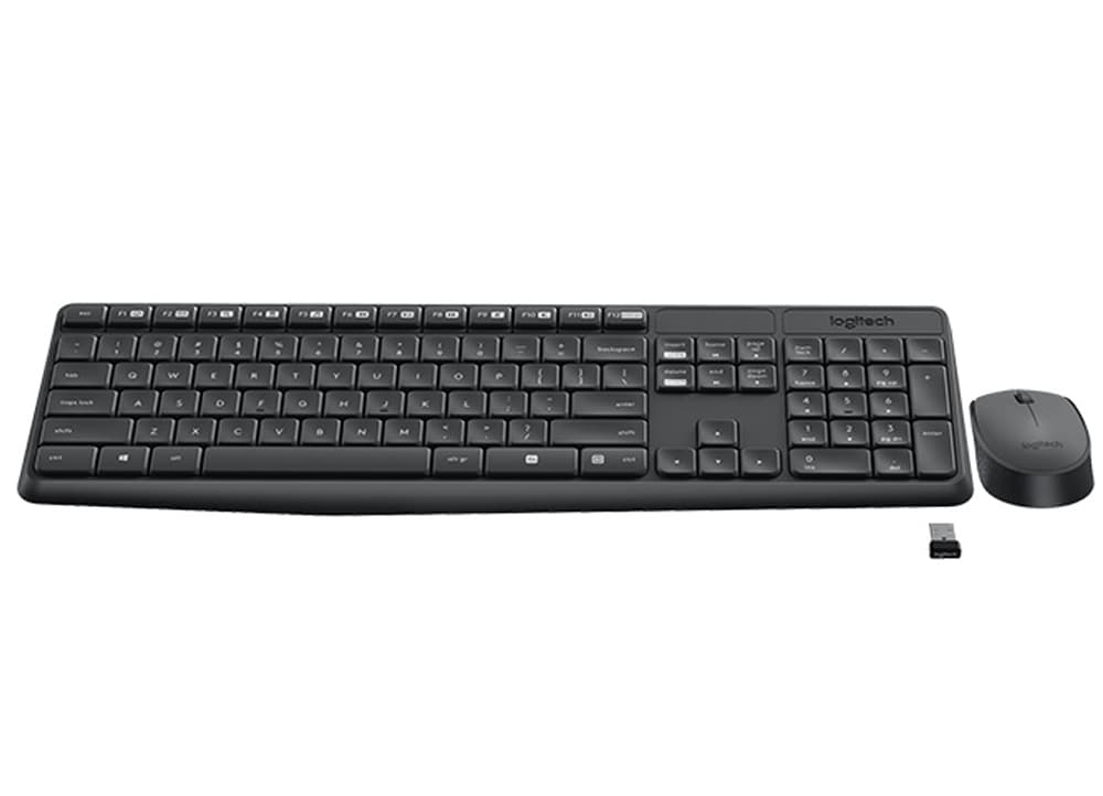 Logitech Wireless Desktop MK235- Ασύρματο - Μαύρο