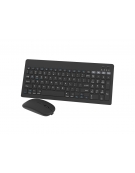 OMEGA KEYBOARD US + MOUSE WIRELESS BLUETOOTH BLACK TUPE-C