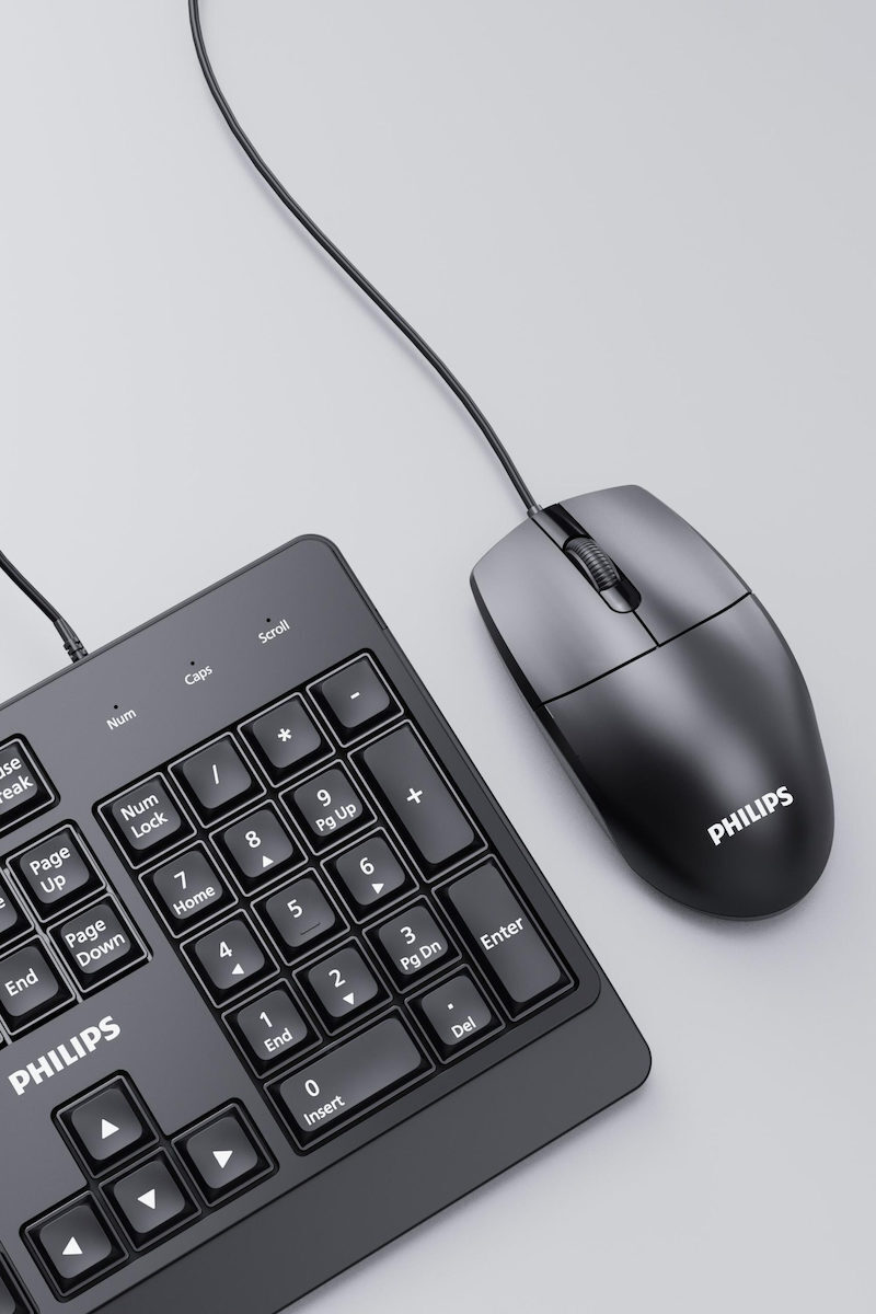 Philips SPT6247 Σετ Πληκτρολόγιο & Ποντίκι Ελληνικό