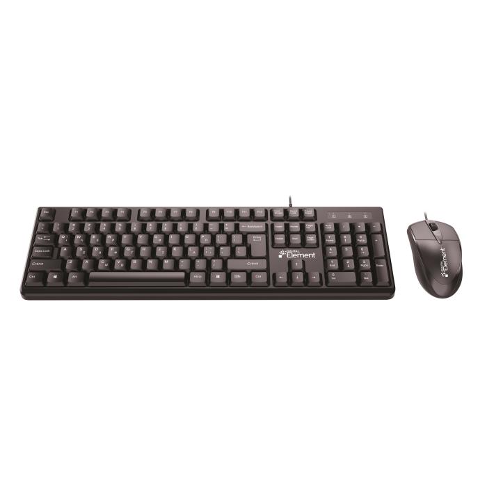 Eνσύρματο Πληκτρολόγιο & Ποντίκι Element KB-145UMS v2.0