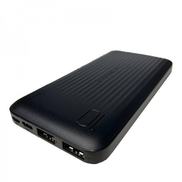 XO PB301 Power Bank 10000mAh με 2 Θύρες USB-A Μαύρο