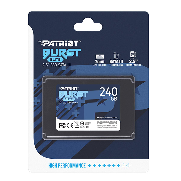 SSD PATRIOT PBE240GS25SSDR BURST ELITE 240GB 2.5'' SATA 3