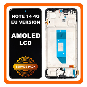Original Xiaomi Redmi Note 14 4G (24117RN76E) EU Version AMOLED LCD Οθόνη + Touch Screen Digitizer +