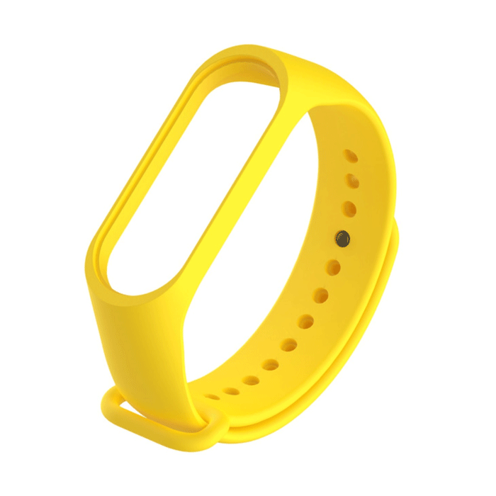 Λουράκι Σιλικόνης για Xiaomi (Mi Band 3/Mi Smart Band 4) - Xρώμα: Κίτρινο