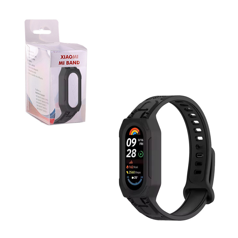 Λουράκι Σιλικόνης Μαύρο (Huawei Band 8)
