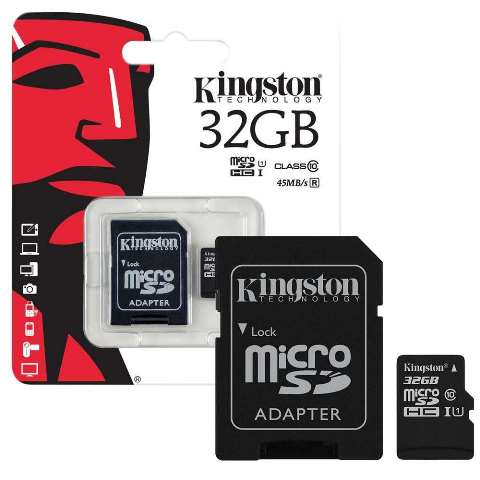 ΚΑΡΤΑ TRANSFLASH (microSDHC) 32GB KINGSTON + SD Adapter UHS-1 Class10