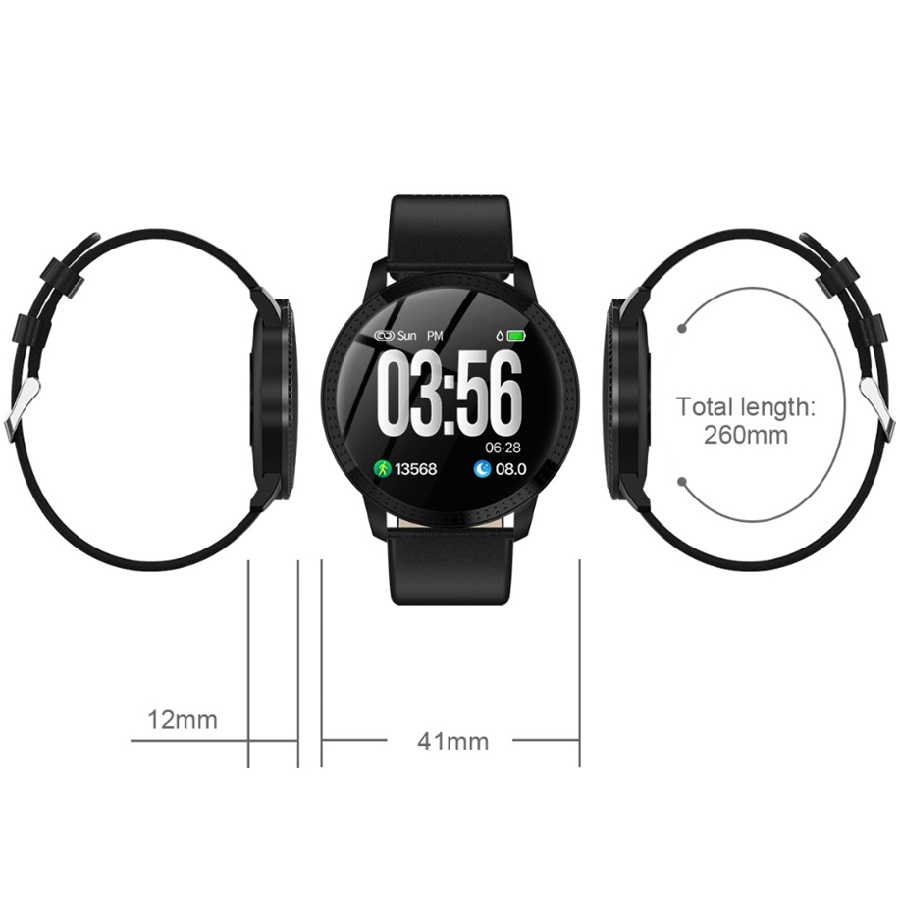 Smartwatch CF18 Plus (μαύρο)