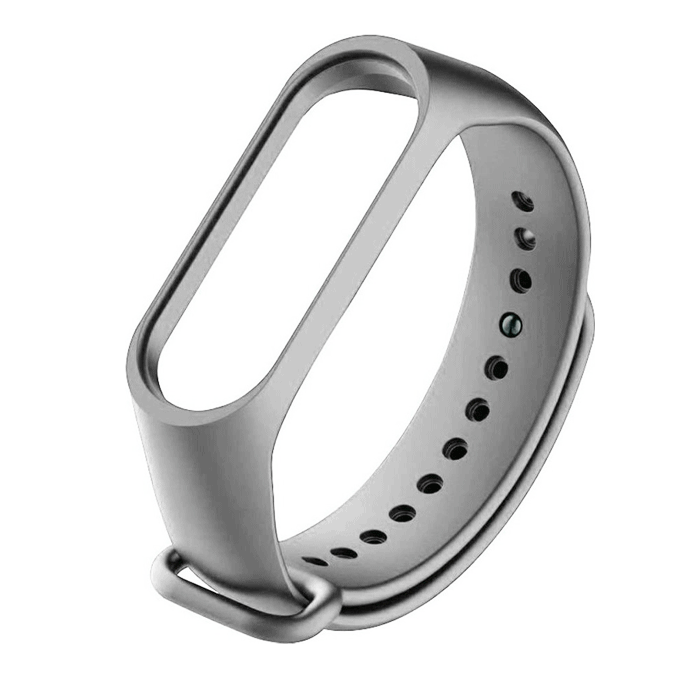 Λουράκι Σιλικόνης για Xiaomi (Mi Band 3/Mi Smart Band 4) - Xρώμα: Γκρί