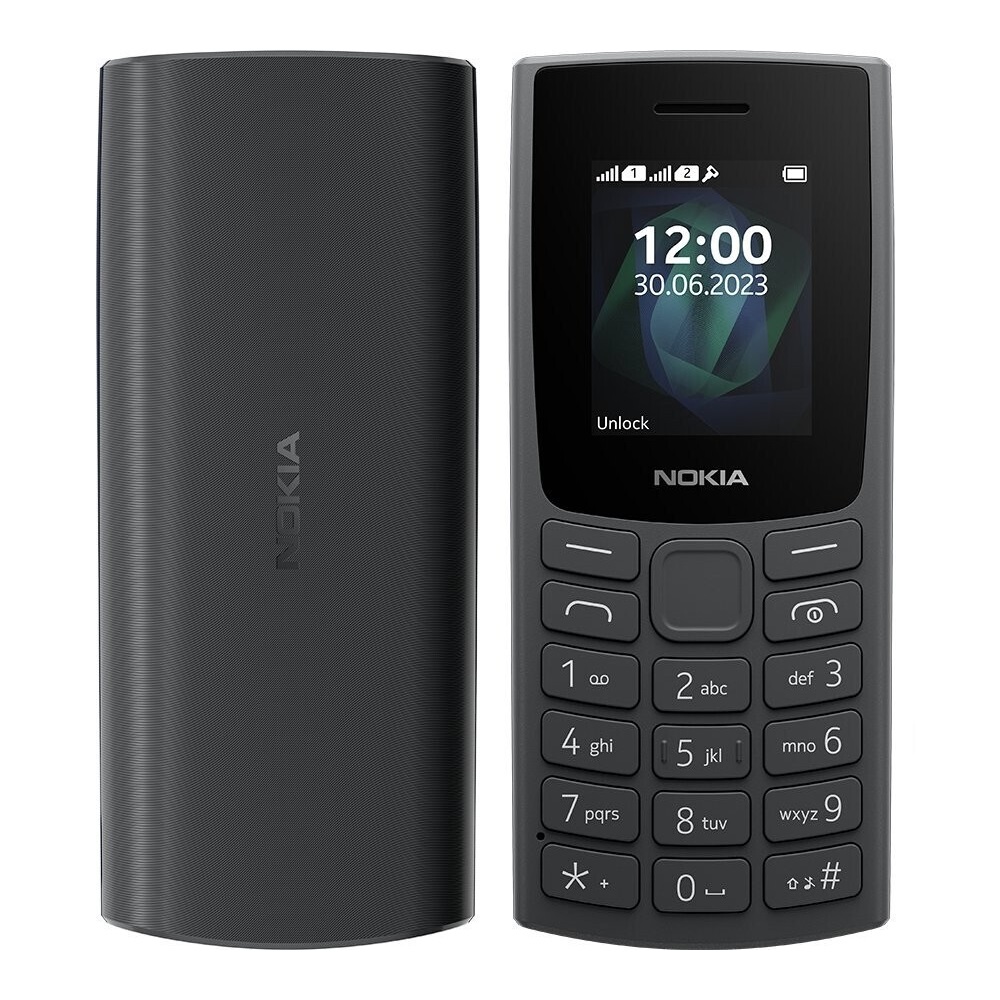 Nokia 105 (2023) Dual SIM TA-1557 Charcoal Black