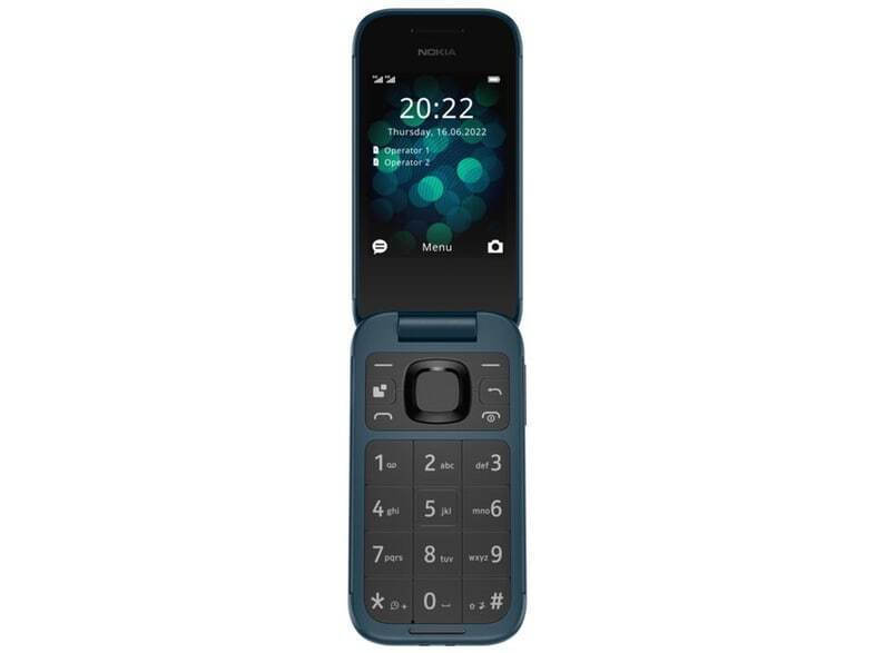 Nokia 2660 Flip Dual SIM (48MB/128MB) Κινητό με Κουμπιά Μπλε