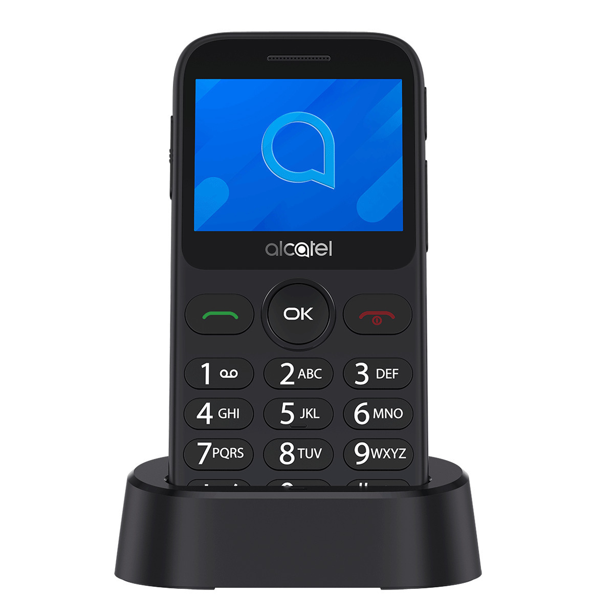 Alcatel 2020X Single SIM Κινητό με Κουμπιά Γκρι