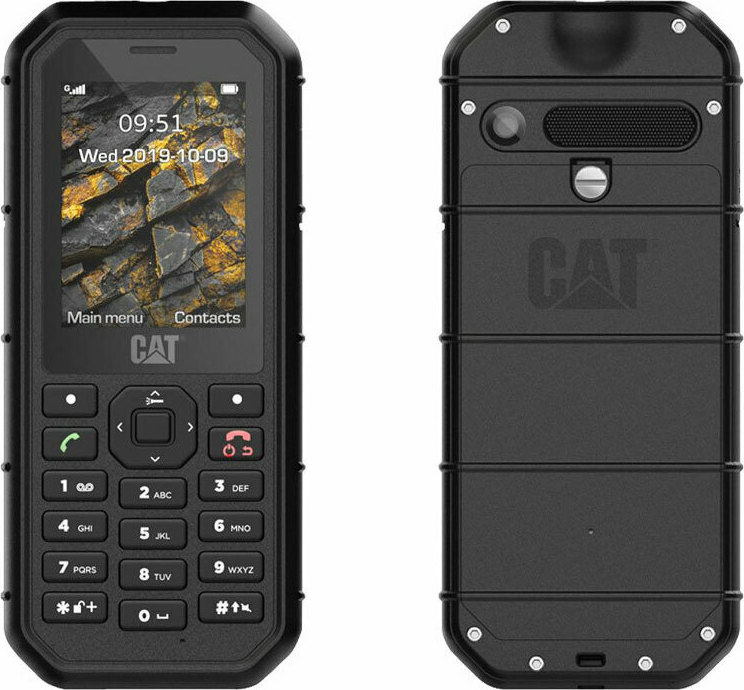 CAT B26 Dual SIM Resistant Mobile Phone with Buttons Black