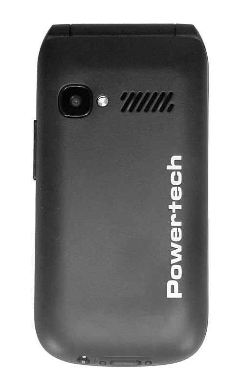 Powertech Milly Flip Dual SIM Κινητό με Μεγάλα Κουμπιά Μαύρο