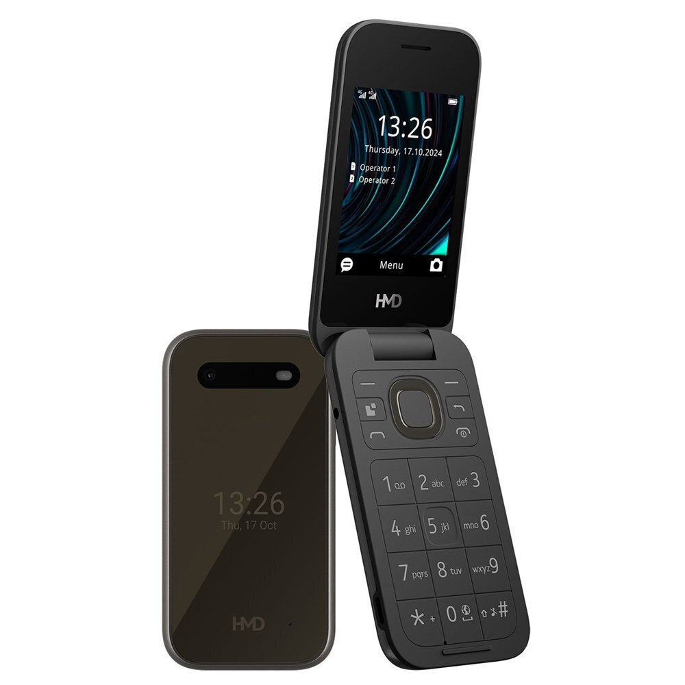 HMD 2660 Flip Dual SIM Κινητό με Μεγάλα Κουμπιά Μαύρο