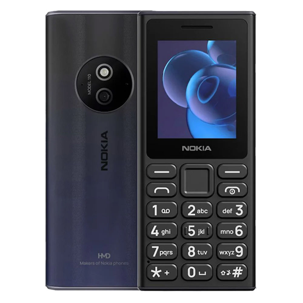 Nokia 110 (2024) Dual SIM Κινητό με Κουμπιά (Ελληνικό Μενού) Μαύρο