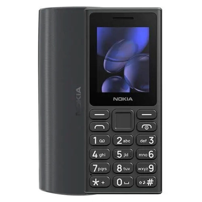 Nokia 105 (2024) Dual SIM Κινητό με Κουμπιά (Ελληνικό Μενού) Μαύρο