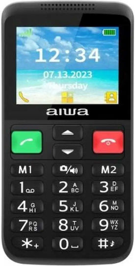Aiwa FPH-S200 Dual SIM Κινητό με Μεγάλα Κουμπιά Μαύρο